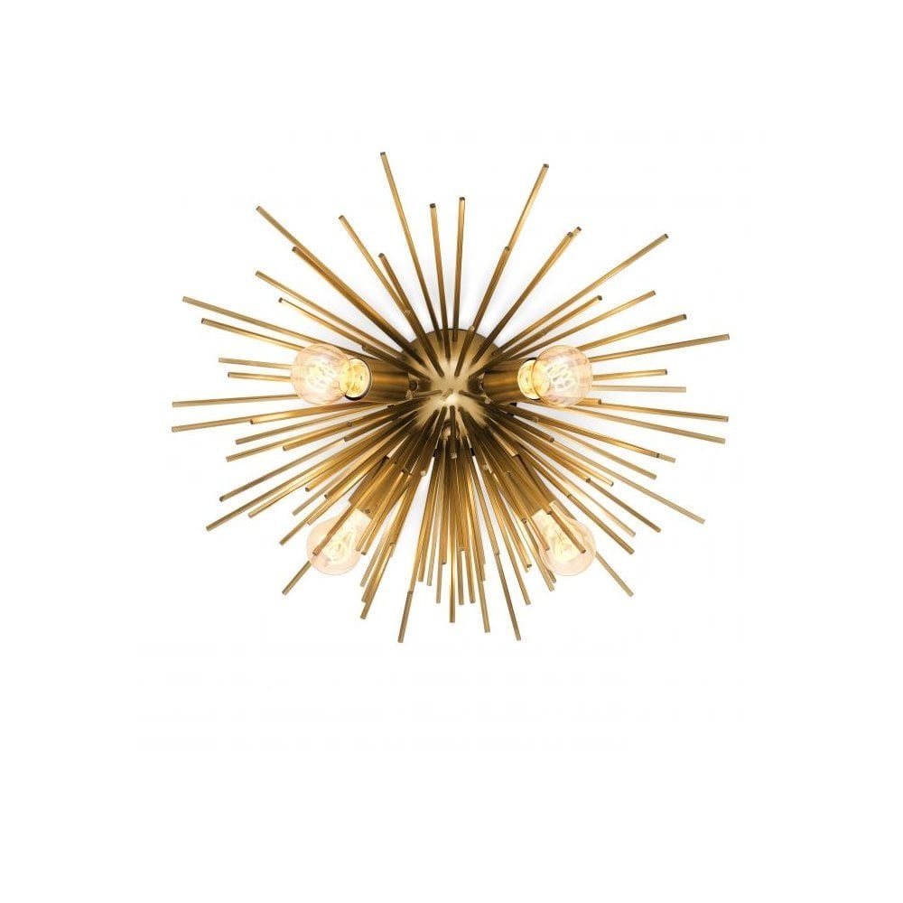 Ceiling Lamp Boivin, Matte Brass Finish