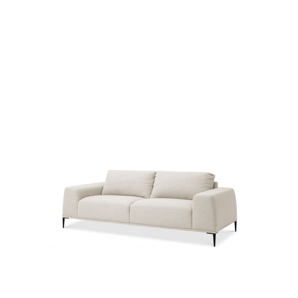 Sofa Montado, Panama Natural, Black Legs