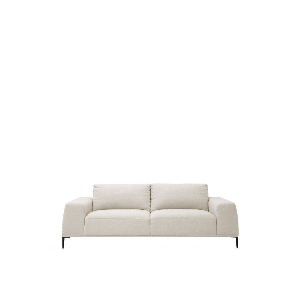 Sofa Montado, Panama Natural, Black Legs