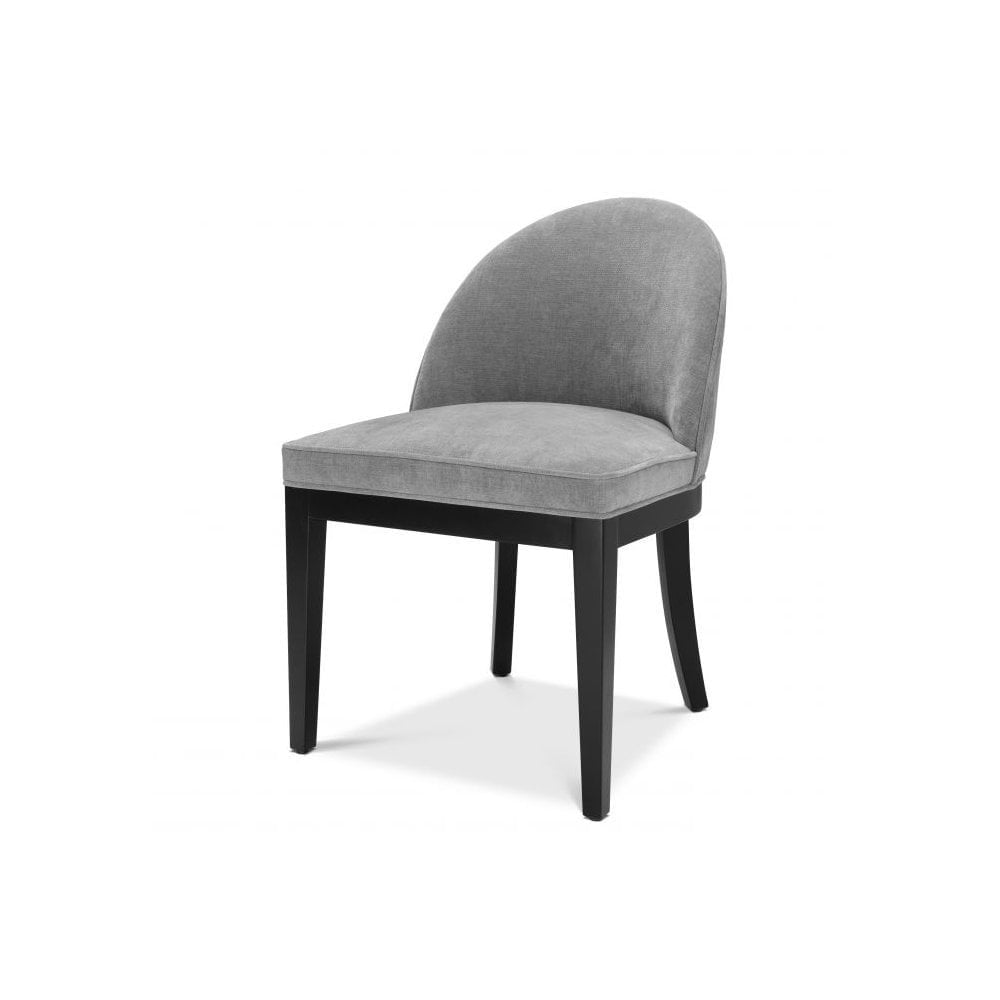 Dining Chair Fallon, Clarck Grey, Black Legs