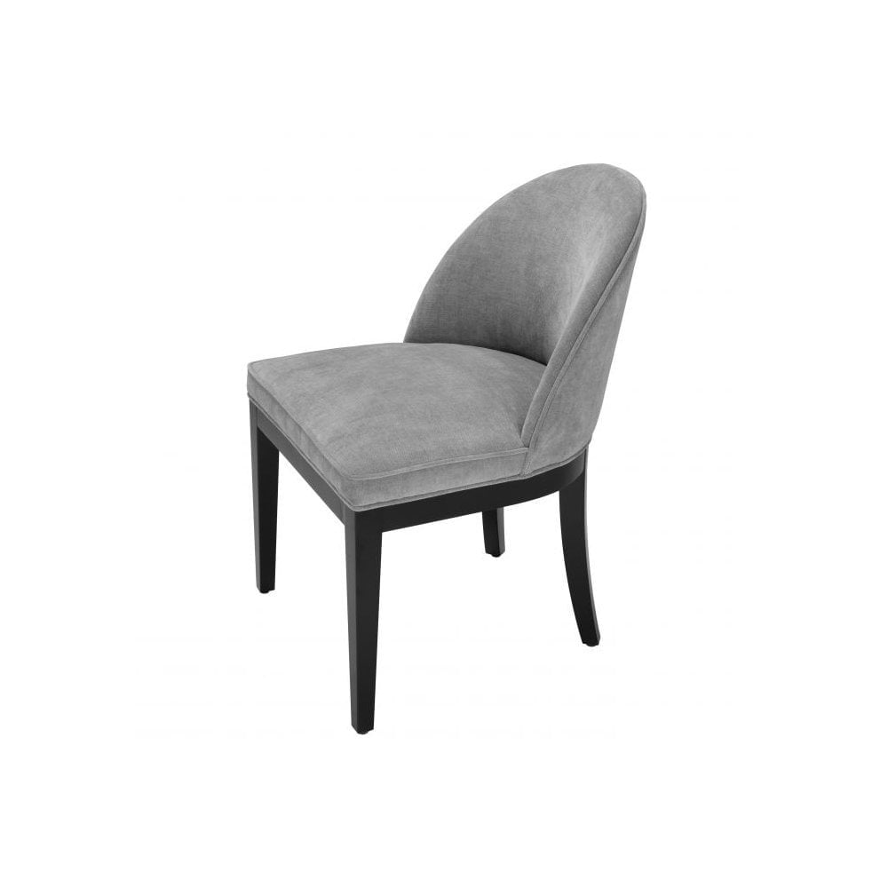 Dining Chair Fallon, Clarck Grey, Black Legs