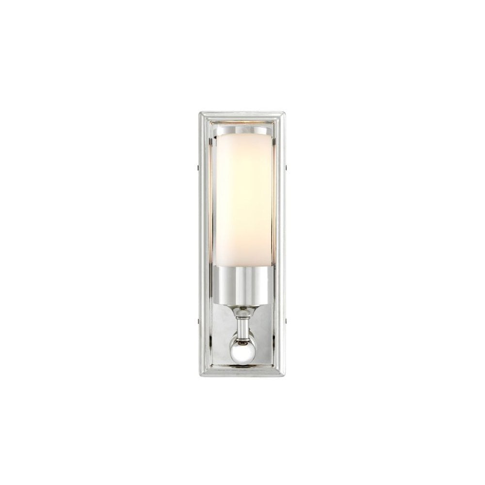 Wall Lamp Valentine, Nickel Finish, Frosted Glass