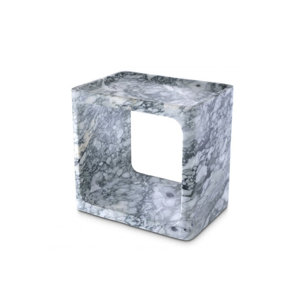 Side Table Vesuvio, White Marble