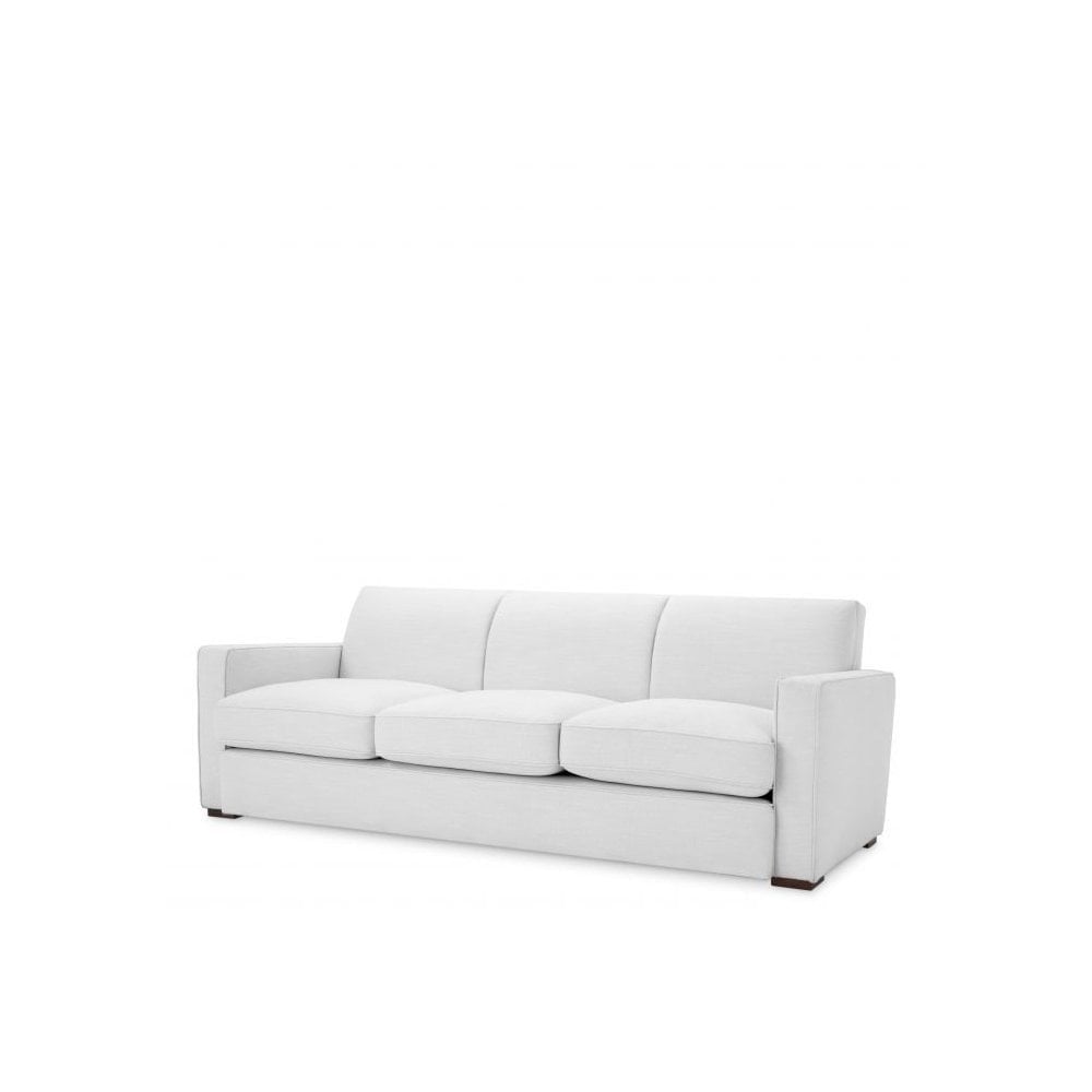 Sofa Edmond, Avalon White, Black Feet