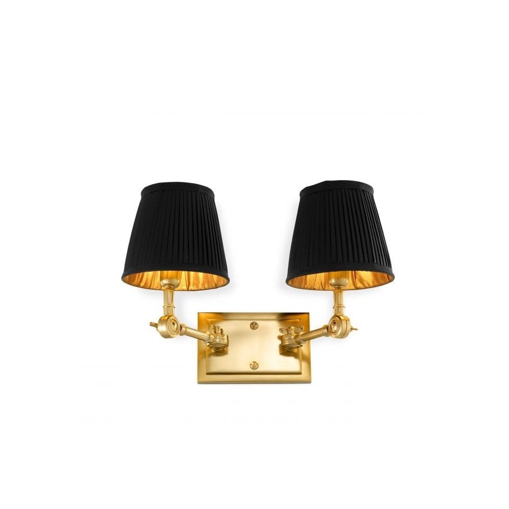 Wall Lamp Wentworth Double, Gold Finish