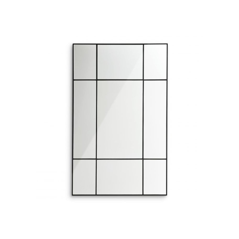 Mirror Mountbatten, Black Finish, Mirror Glass