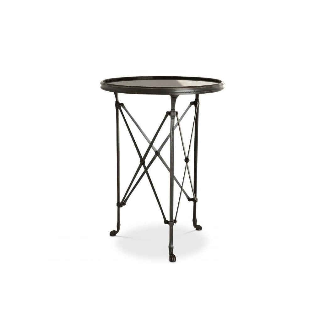 Side Table St Etienne L, Gunmetal Highlight Finish, Granite