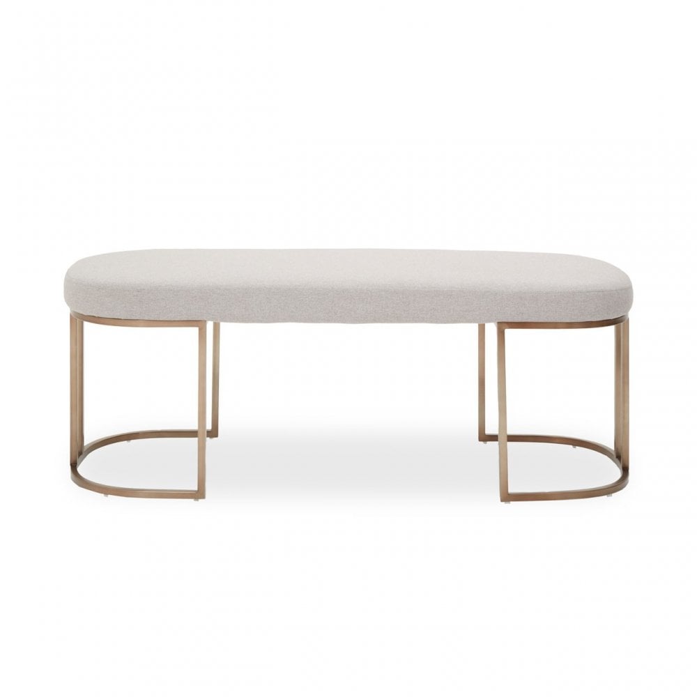 Gilden Natural Bench With Curved Base, Natural