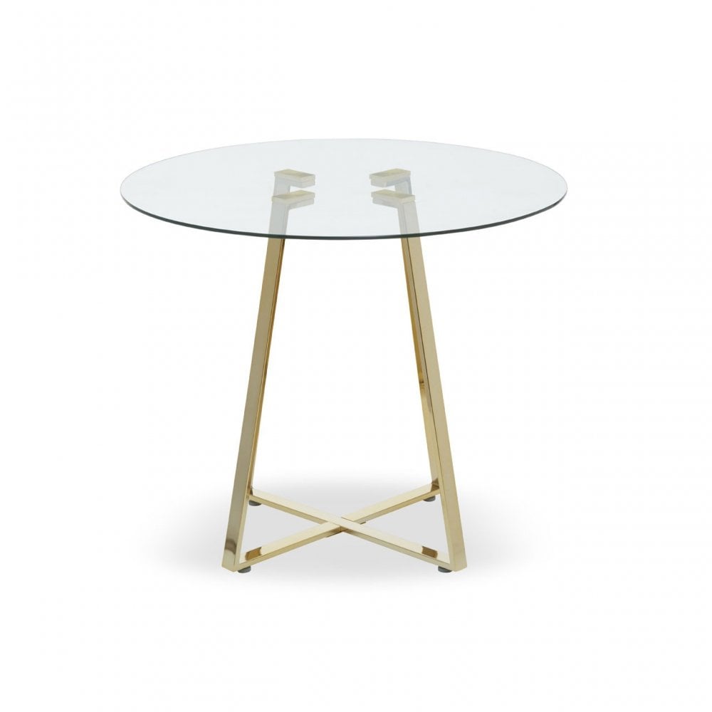 Metropolitan Round Glass Dining Table