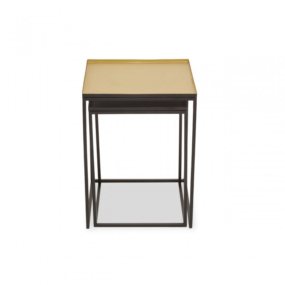 Rabia Nest Of 2 Tables, Gold