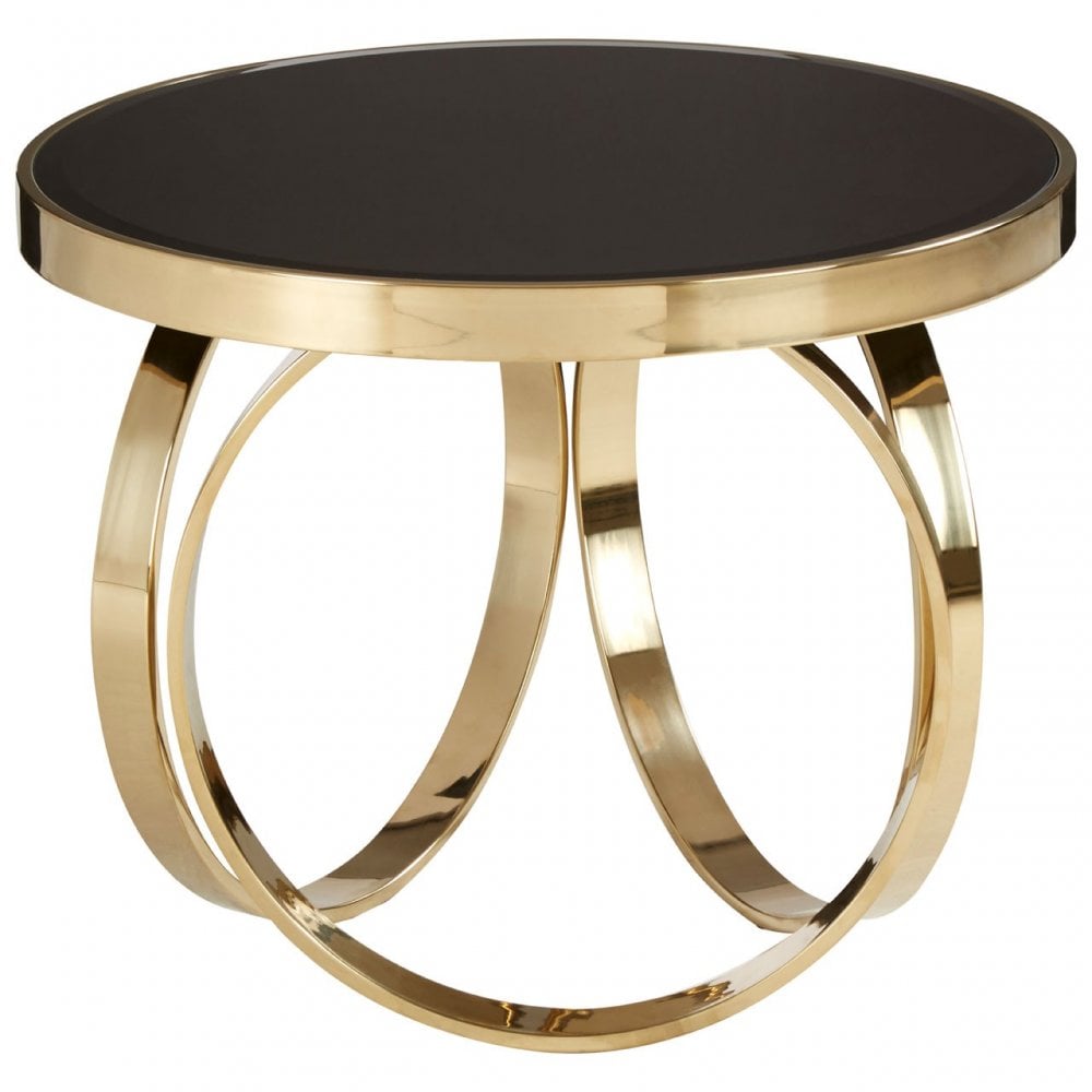 Ragusa Round Coffee Table, Gold