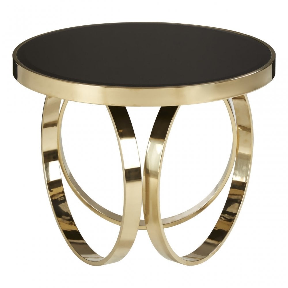 Ragusa Round Coffee Table, Gold