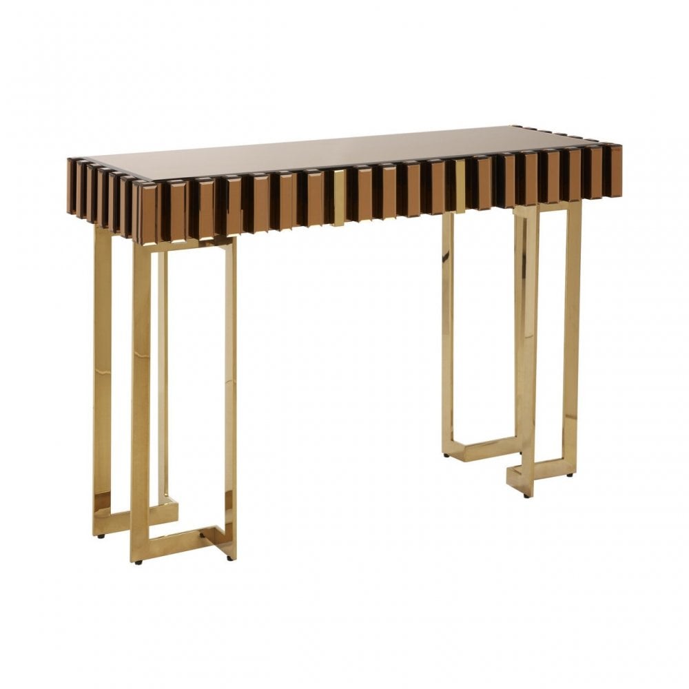 Rivoli Console Table, Gold