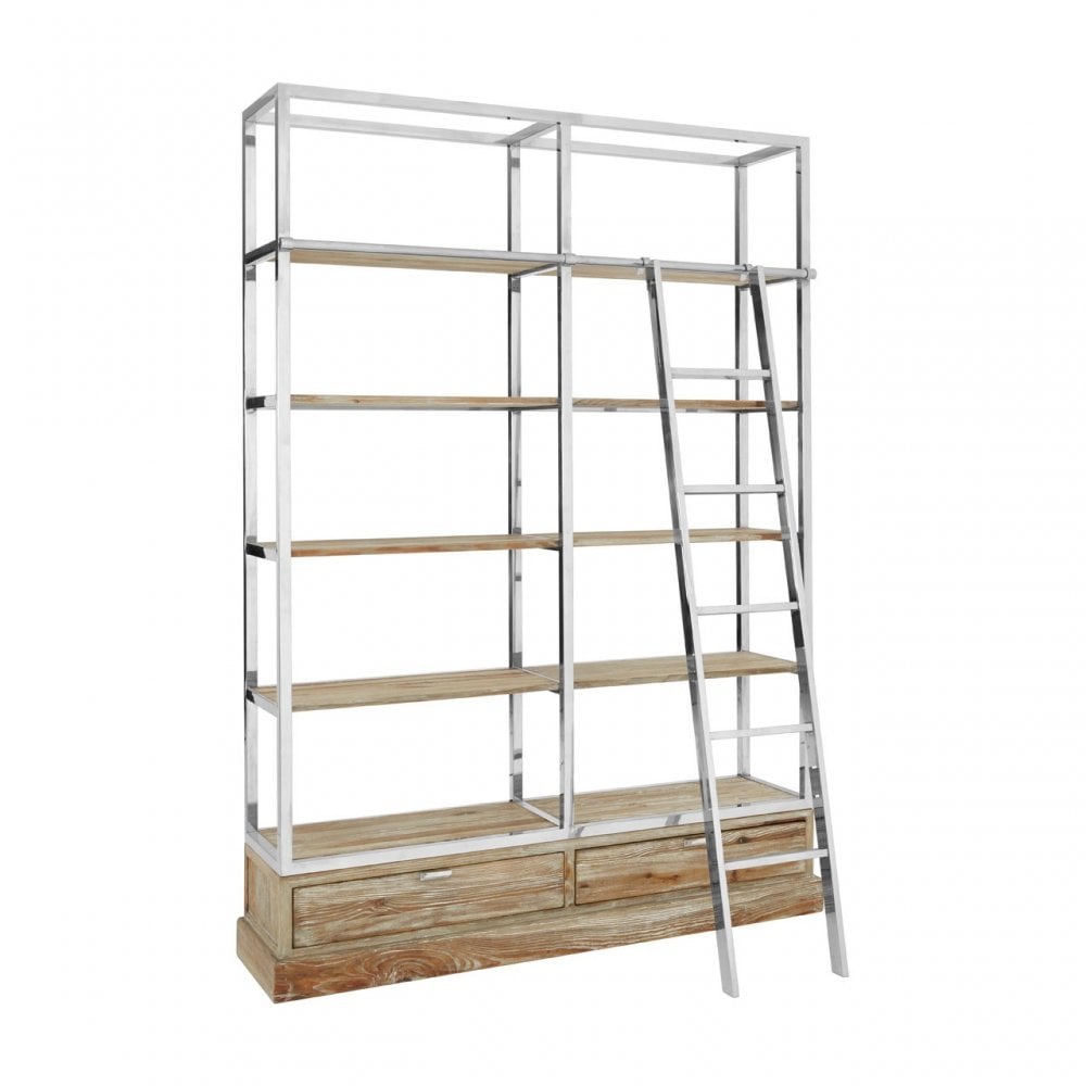 Richmond Display Unit With Ladder, Brown