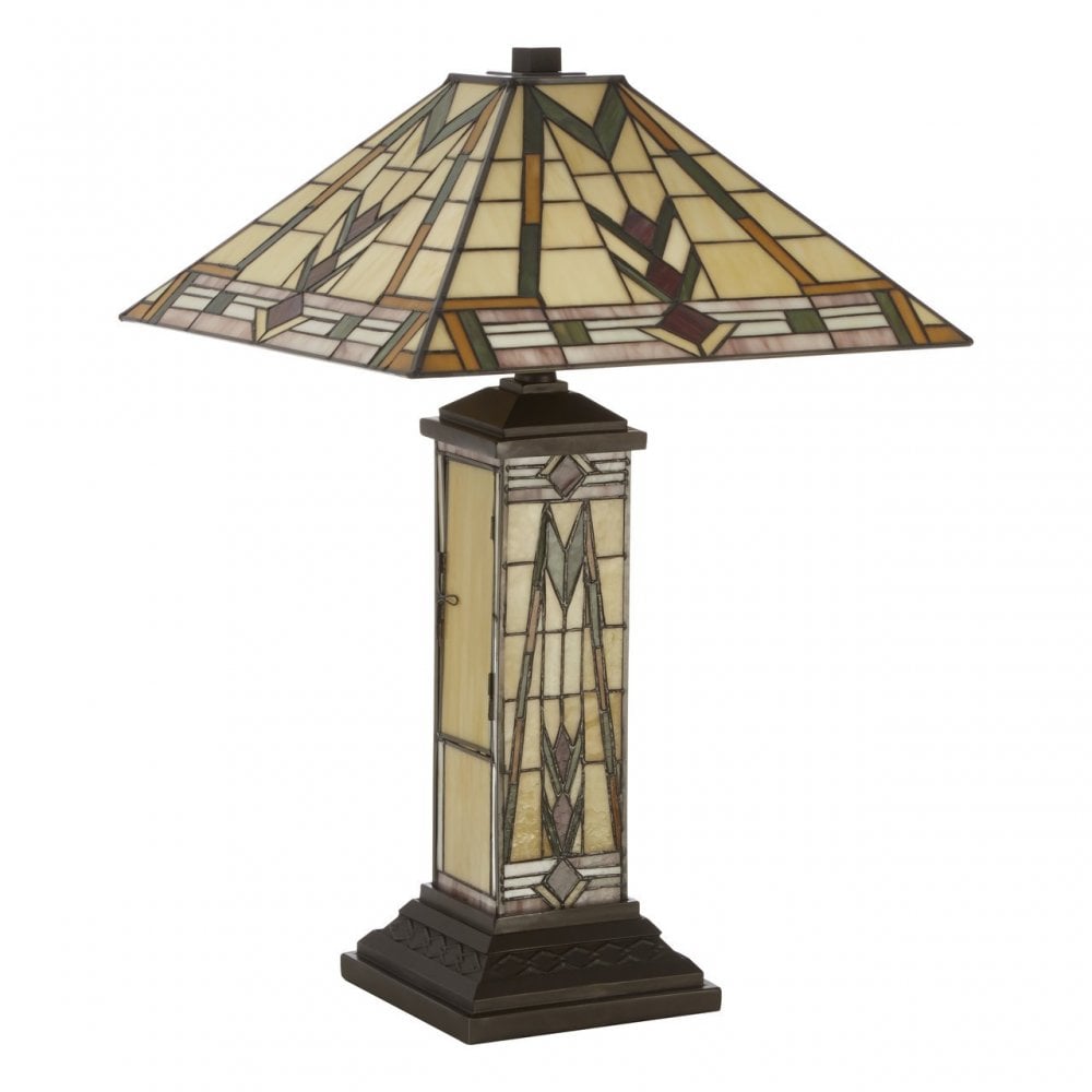 Wisteria Tiffany Table Lamp, Bronze