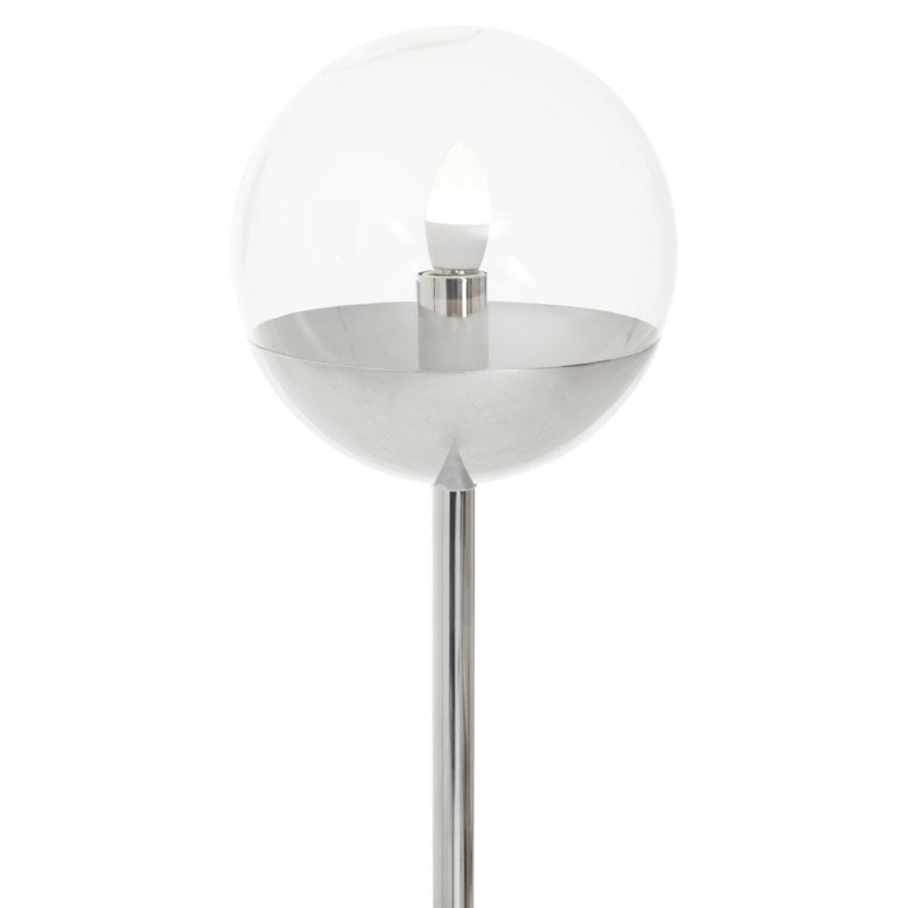 Revive Chrome Finish Metal Floor Lamp