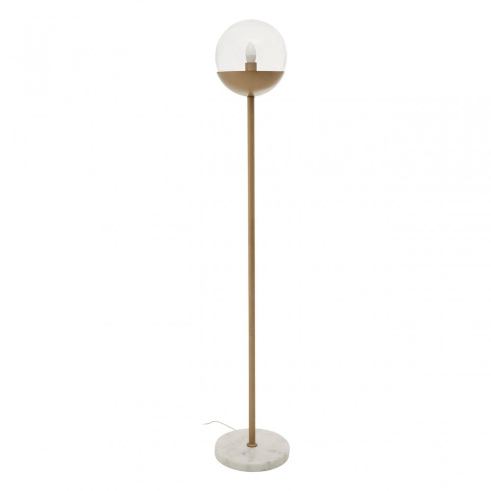 Revive Gold Finish Metal Floor Lamp, Gold