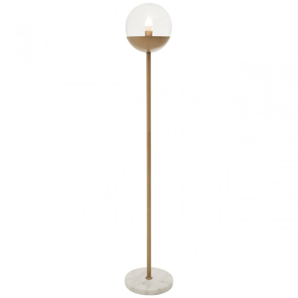 Revive Gold Finish Metal Floor Lamp, Gold