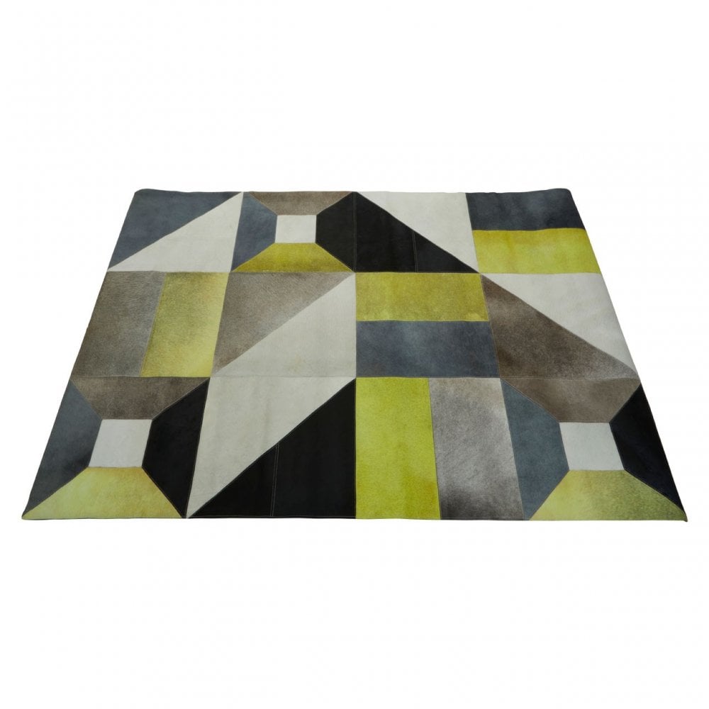 Safira Large Abstarct Rug, Black