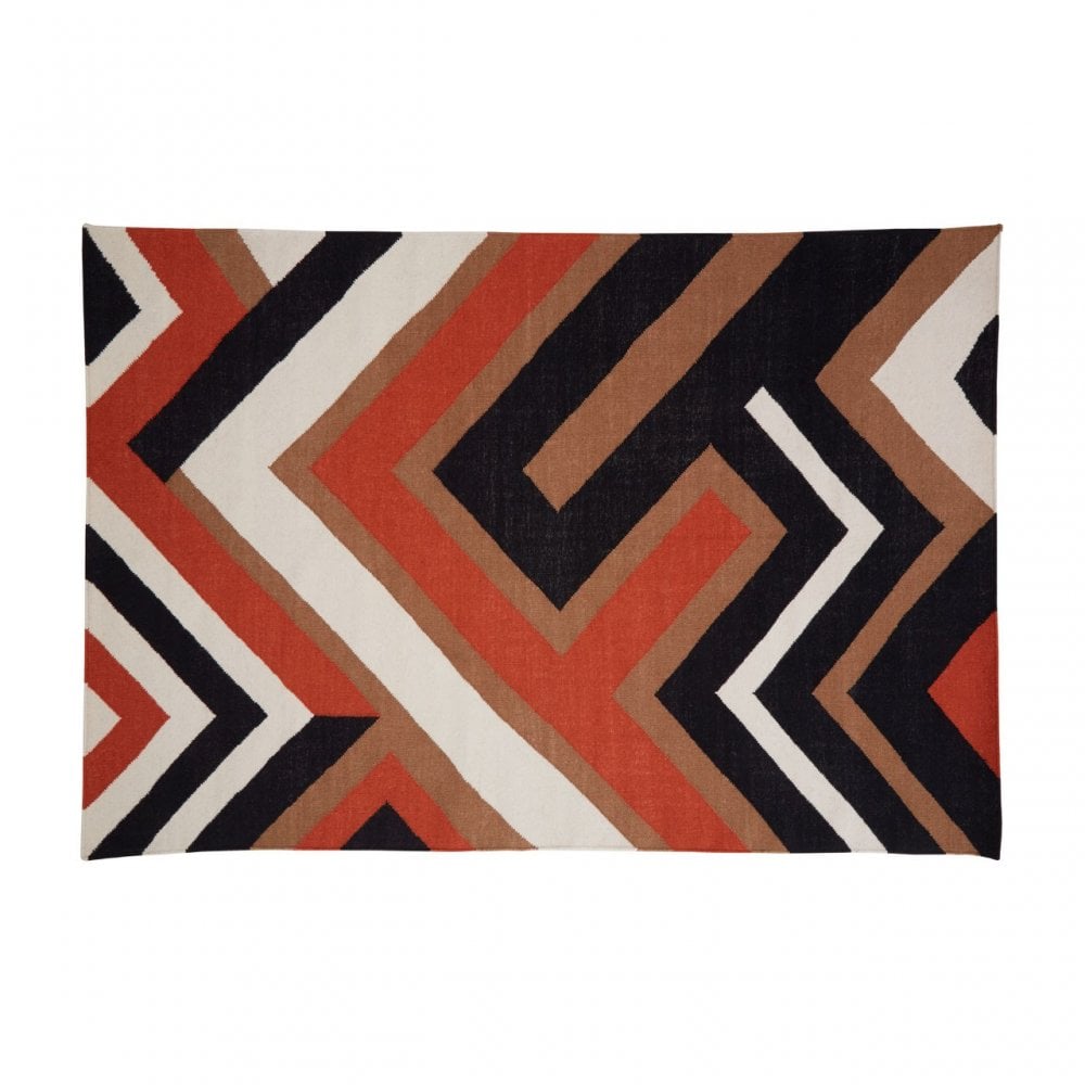 Bosie Villon Rug In Maize Pattern, Multi-Coloured