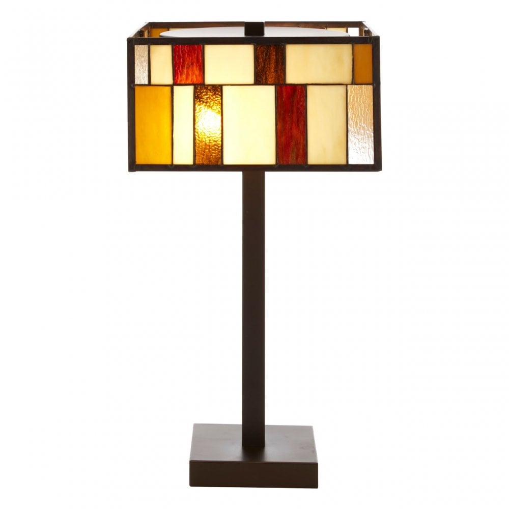 Waldorf Square Table Lamp, Bronze