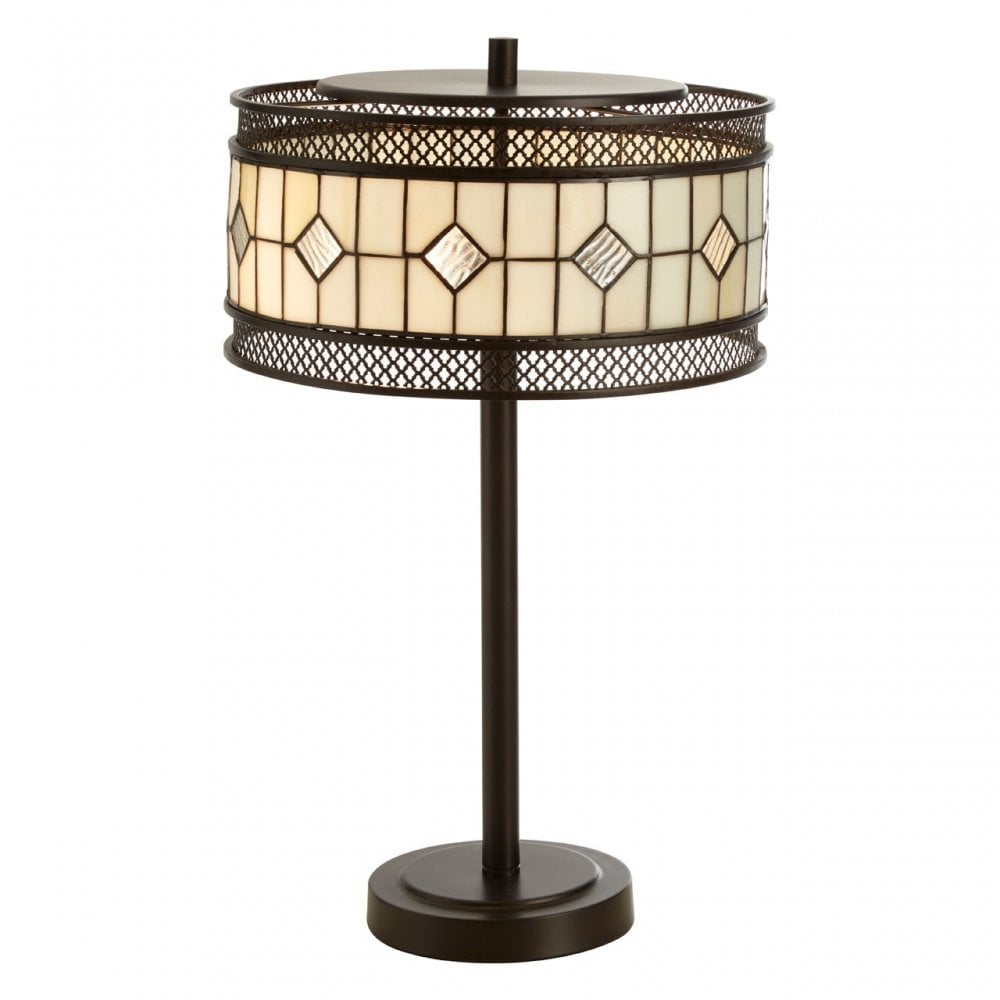 Waldorf Diamond Table Lamp, Bronze