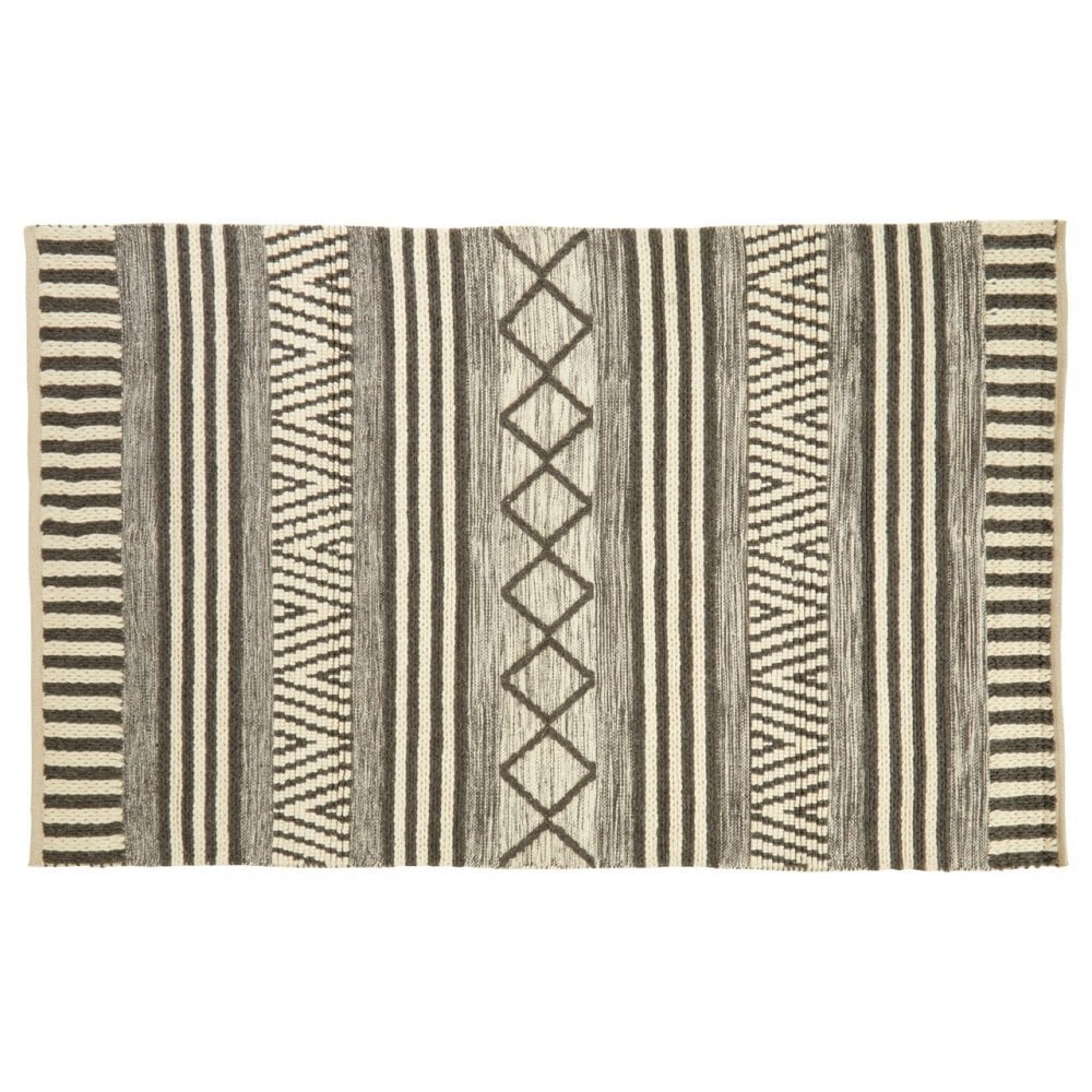 Bosie Jango Geometric Rug Large, Grey