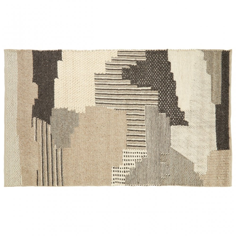 Bosie Jango Large Patchwork Rug,, Grey