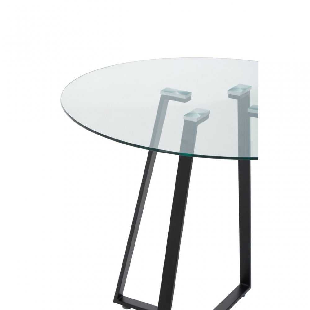 Metropolitan Round Glass Dining Table