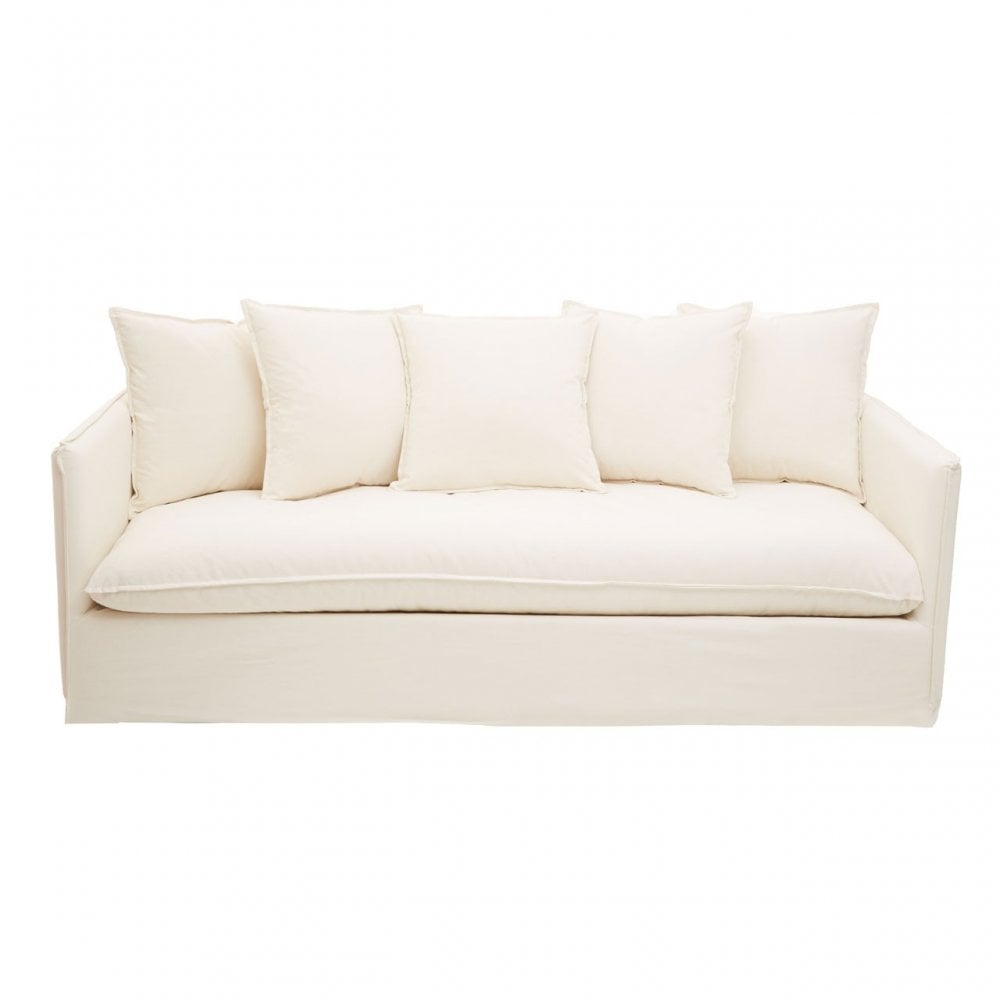 Antibes 3 Seat Cream Sofa, Cream