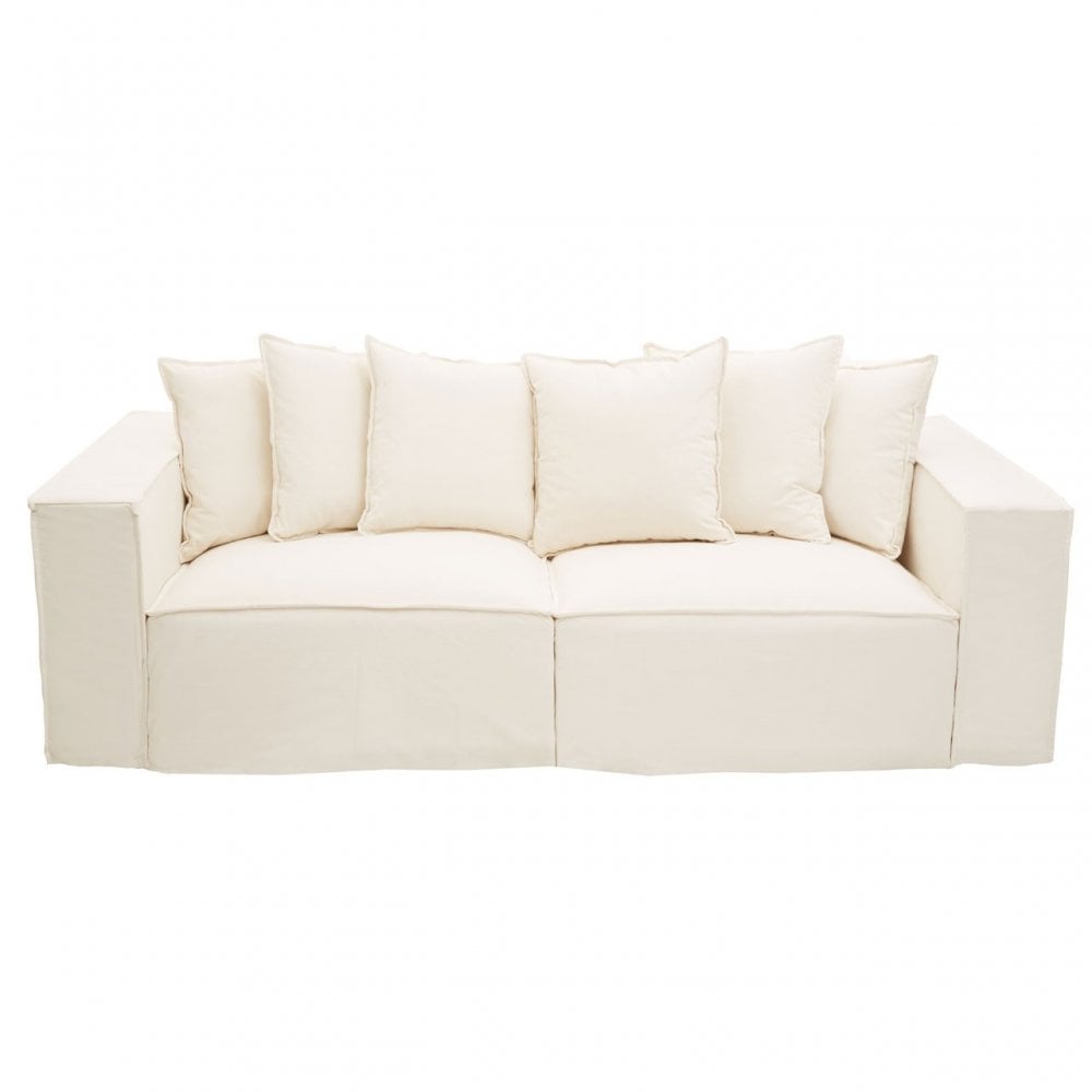 Marseille 3 Seat Cream Sofa, Cream