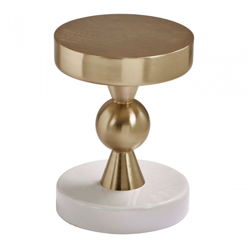 Martini Gold & Ivory Side Table