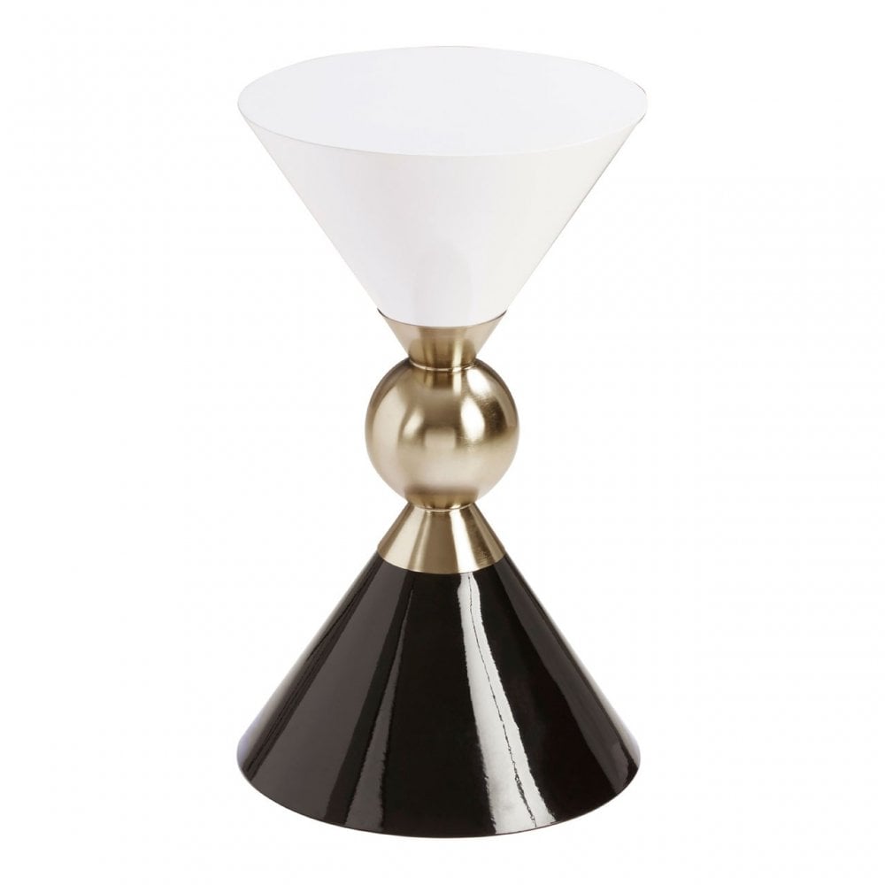 Martini Gold & Black Side Table