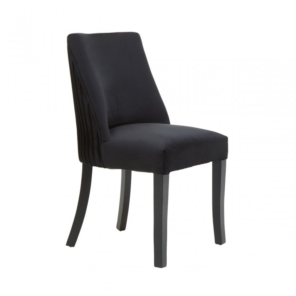 Fifty Five South Black Velvet Dining Chair