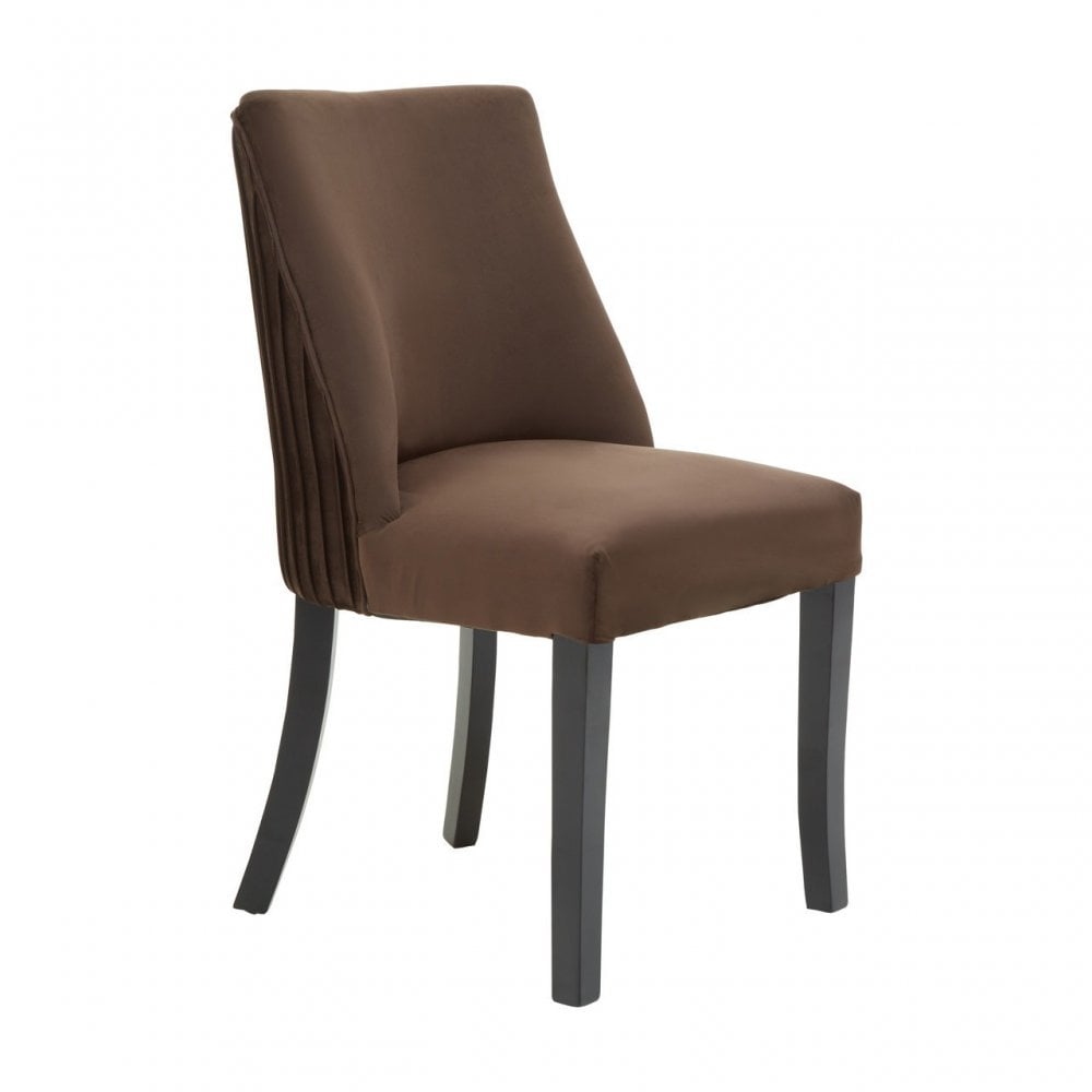 Fifty Five South Mink Velvet Dining Chair