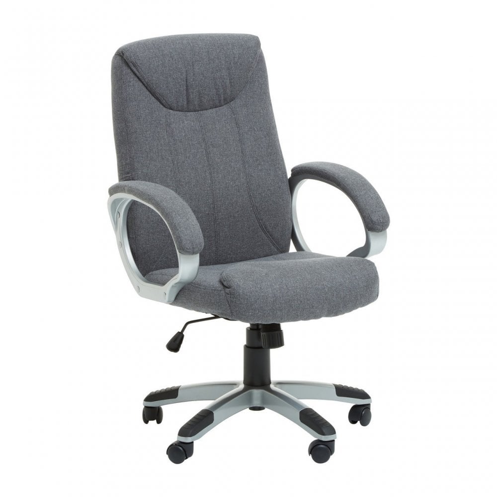 Grey Home Office Chair With Grey Arms, Grey