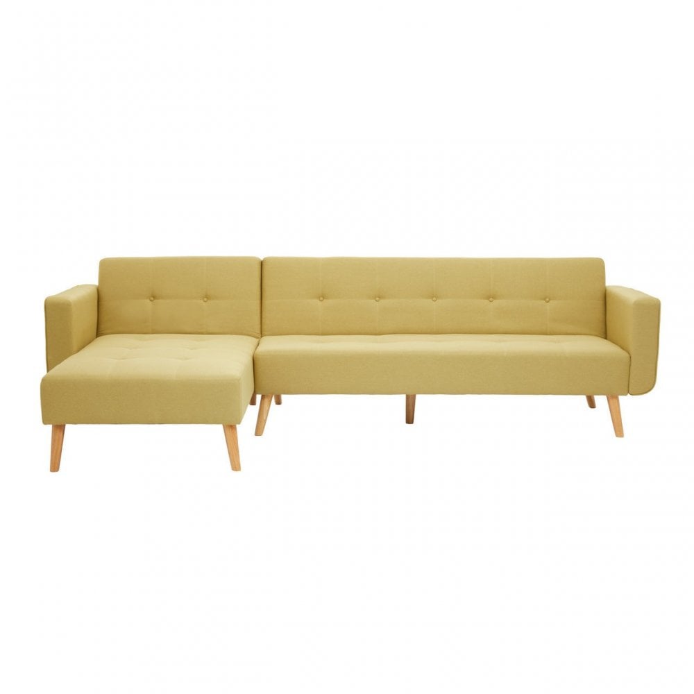 Hansa Large Olive Velvet Sofa, Green