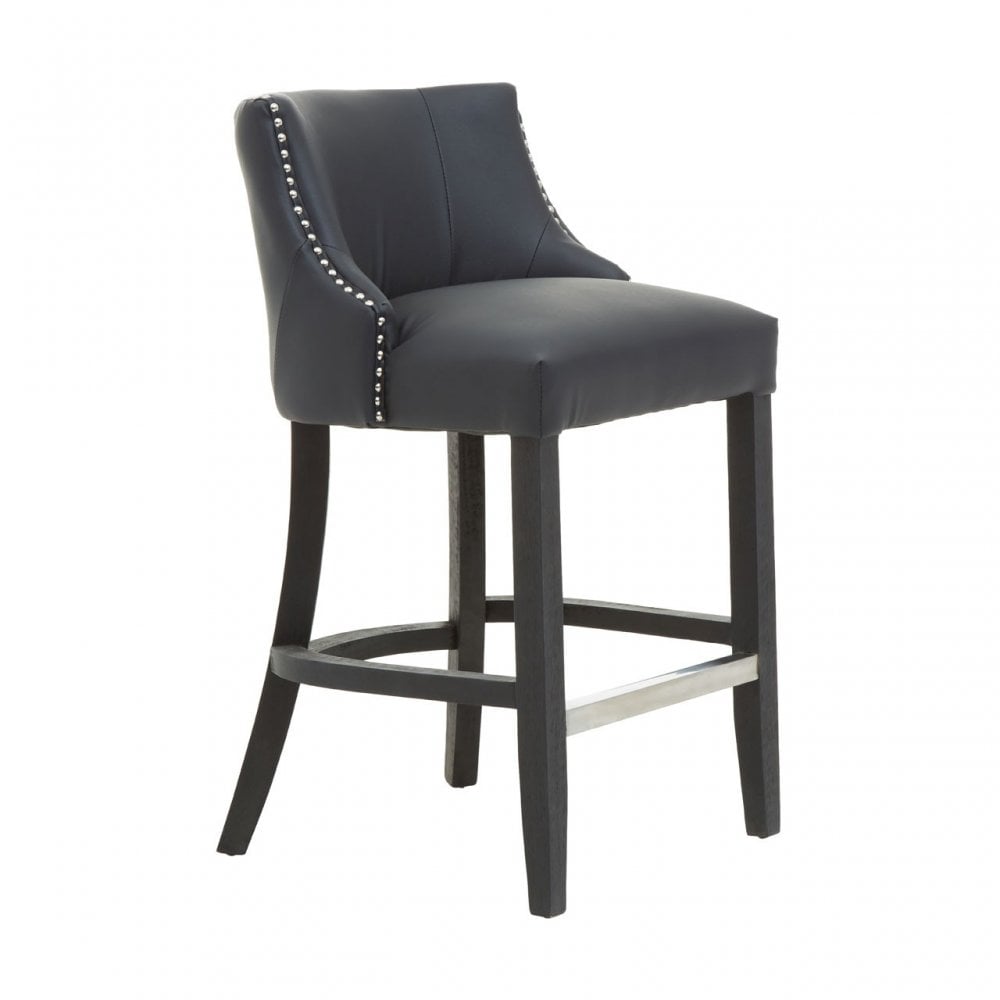 Fifty Five South Black Hevea Bar Chair