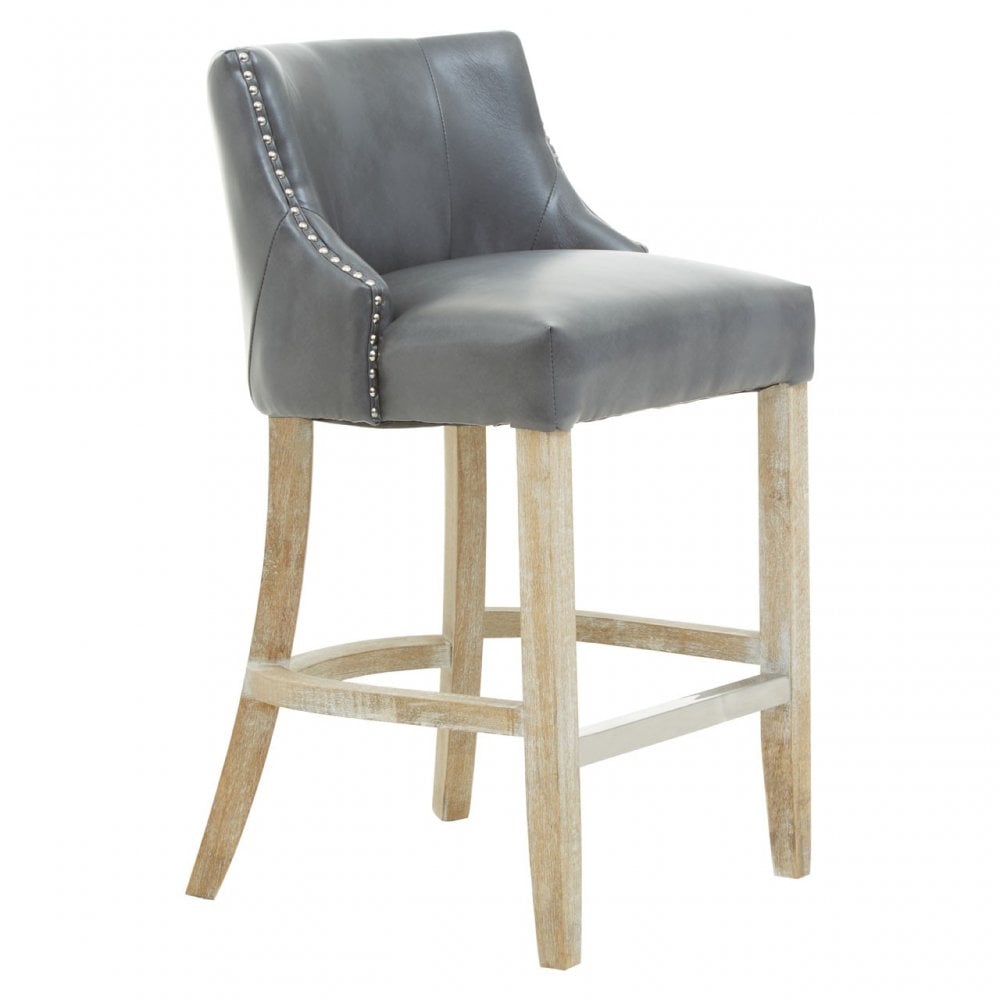 Fifty Five South Grey Hevea Bar Chair