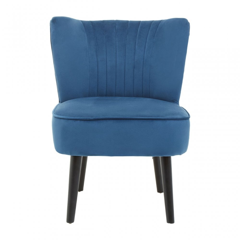 Regents Park Blue Velvet Chair