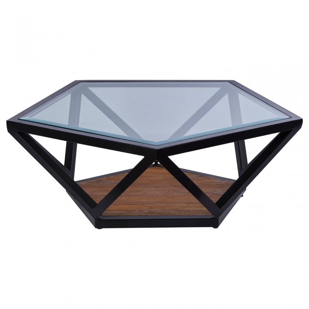 Pentagon Coffee Table, Black