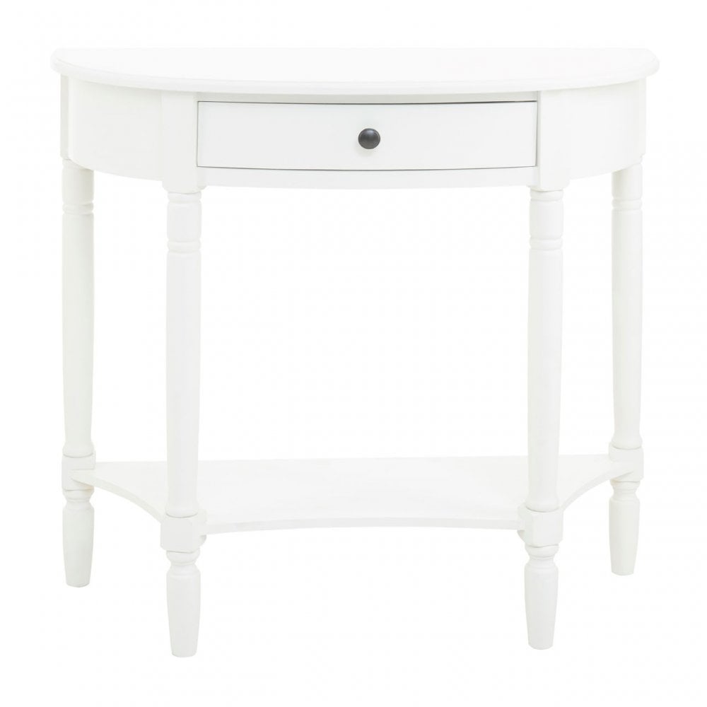 Heritage Semi-Circle Console Table With Drawer