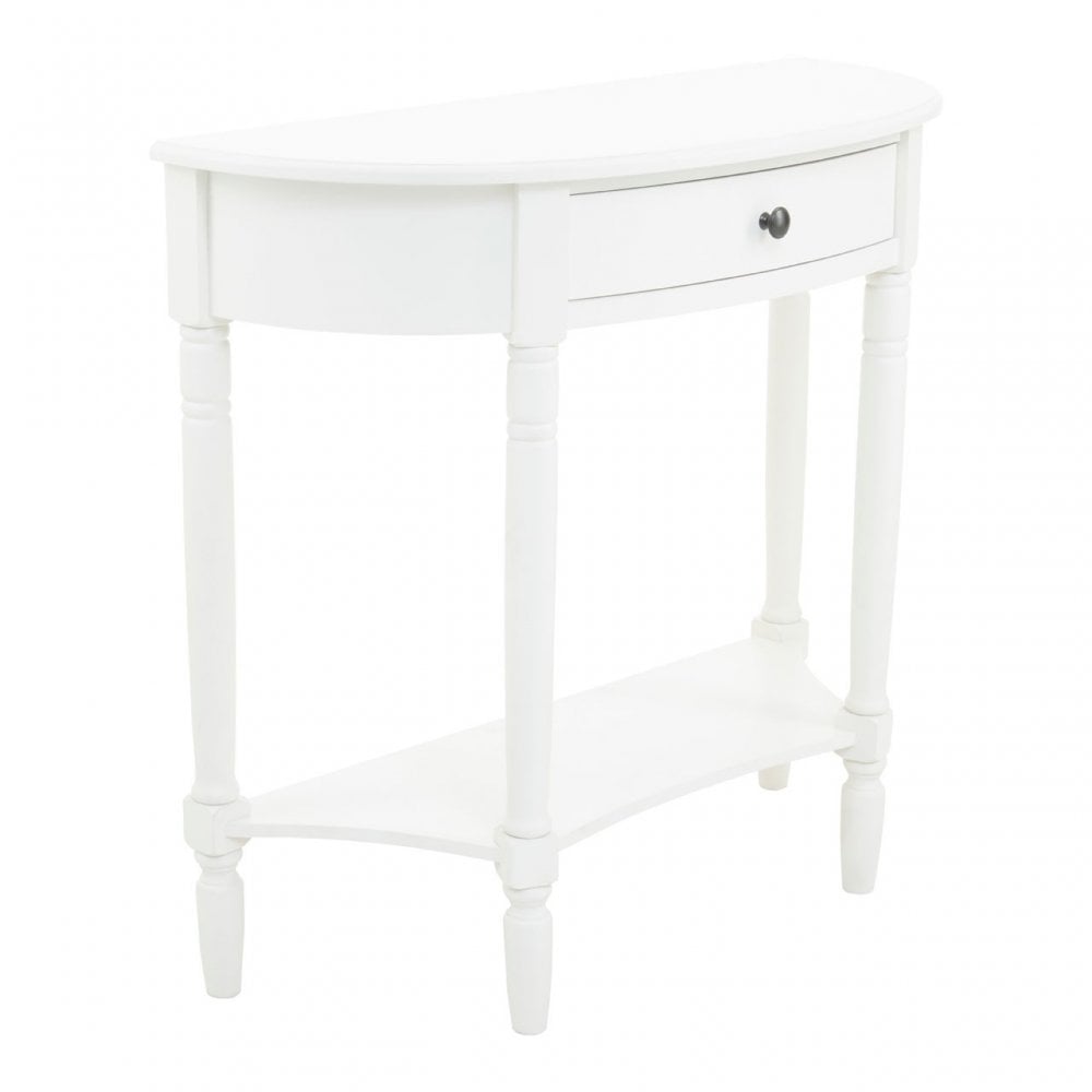 Heritage Semi-Circle Console Table With Drawer