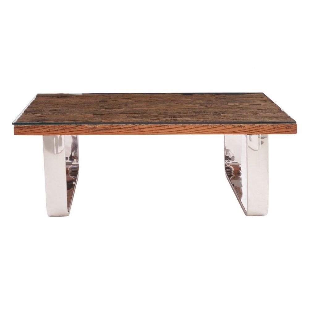 Kerala Natural U-Shaped Base Coffee Table