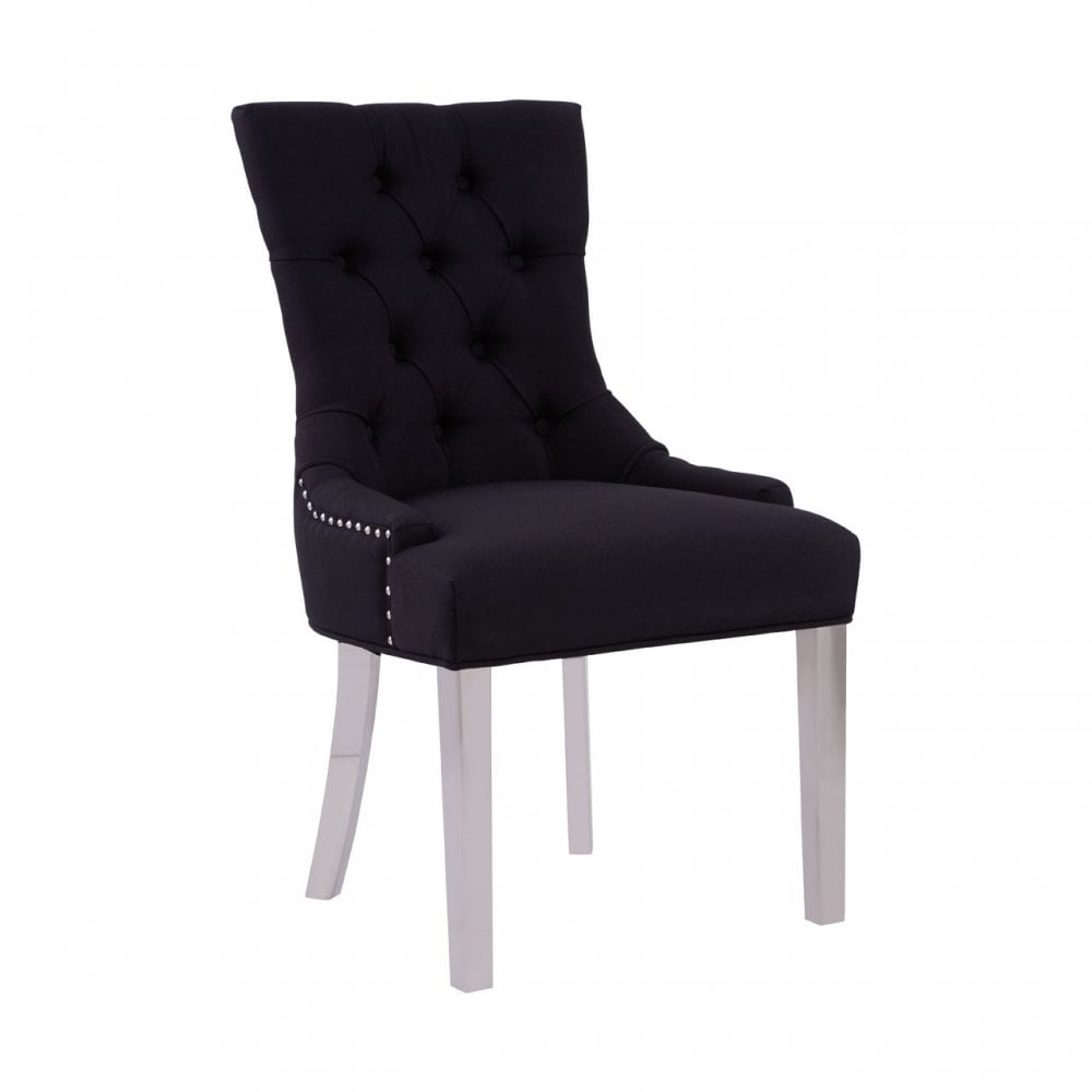 Richmond Black Dining Chair, Black