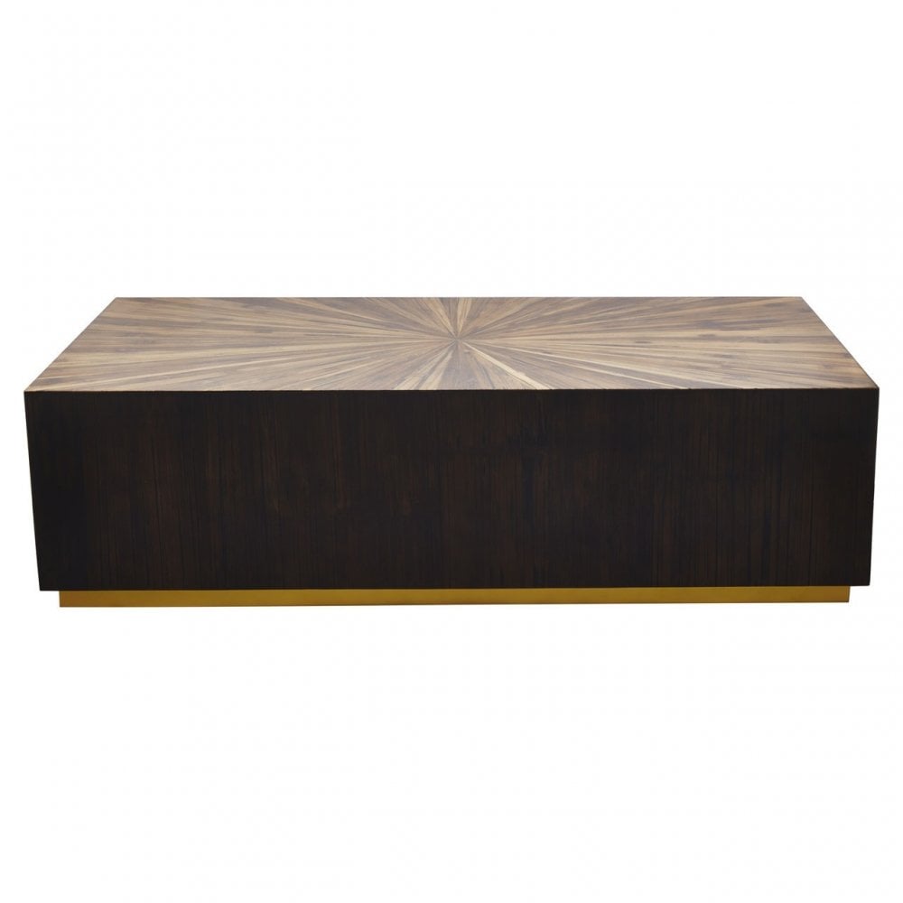 Gabelle Square Coffee Table, Brown