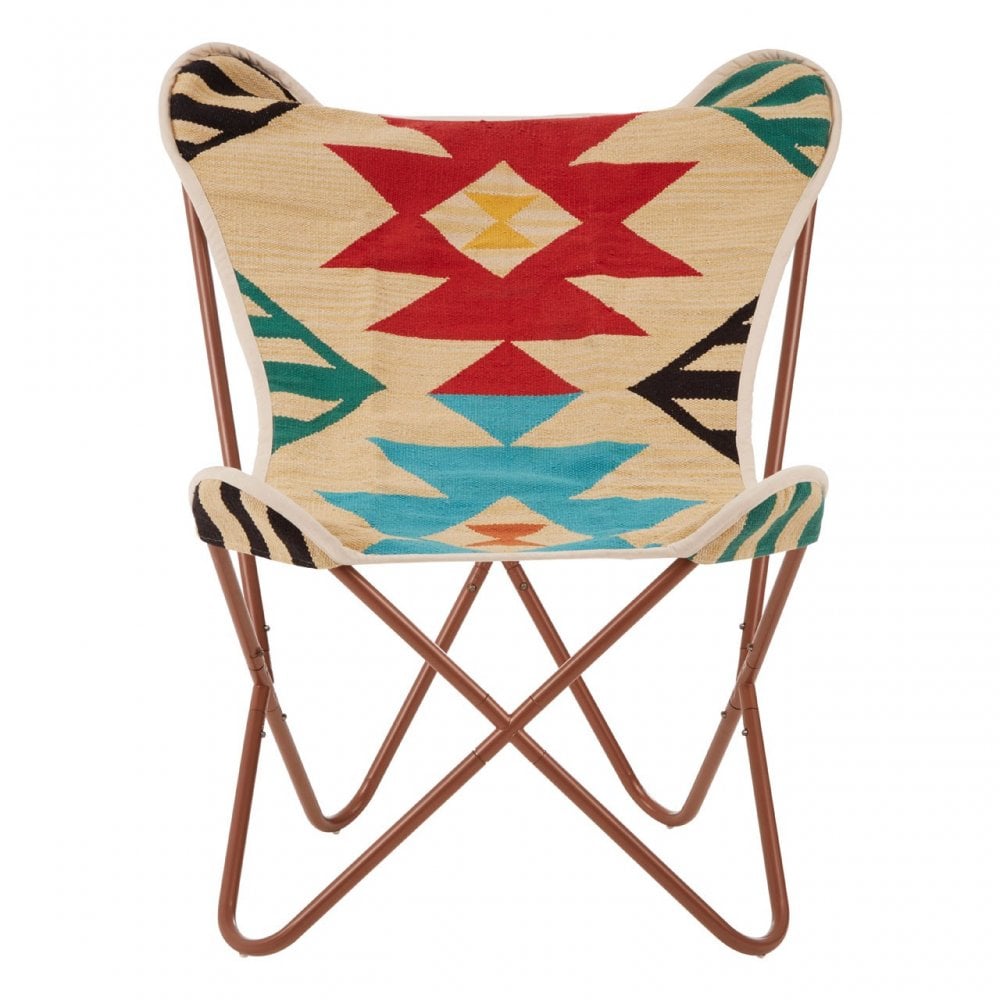 Cefena Assorted Colours Butterfly Chair, Multi-Coloured