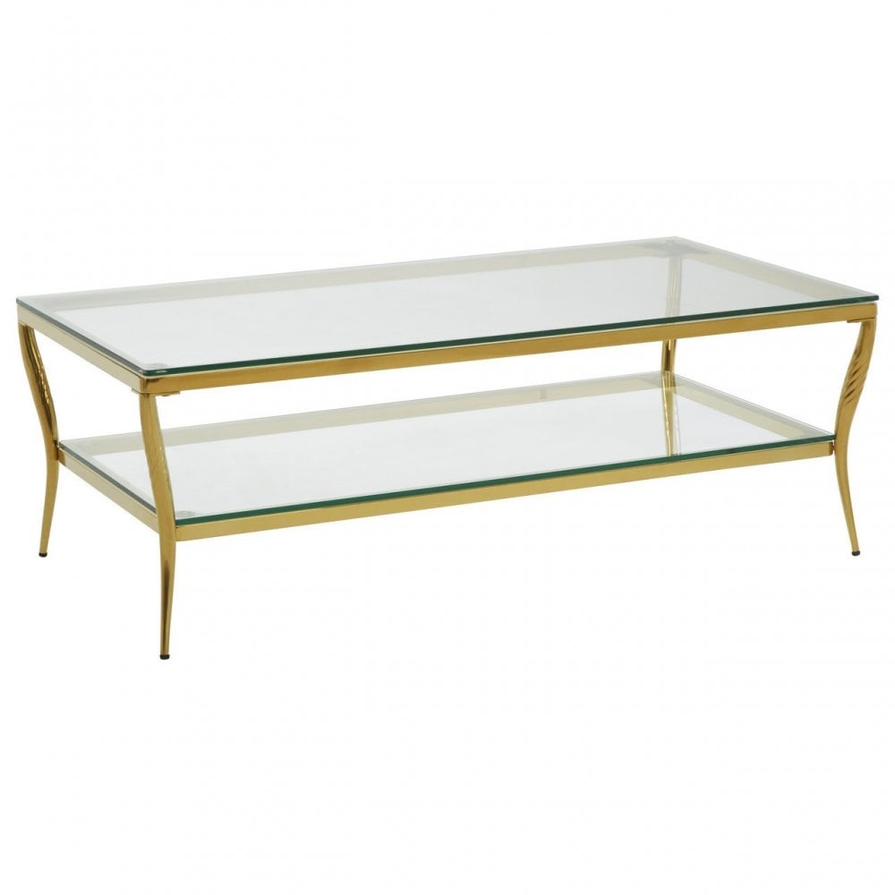 Arezzo Coffee Table, Gold