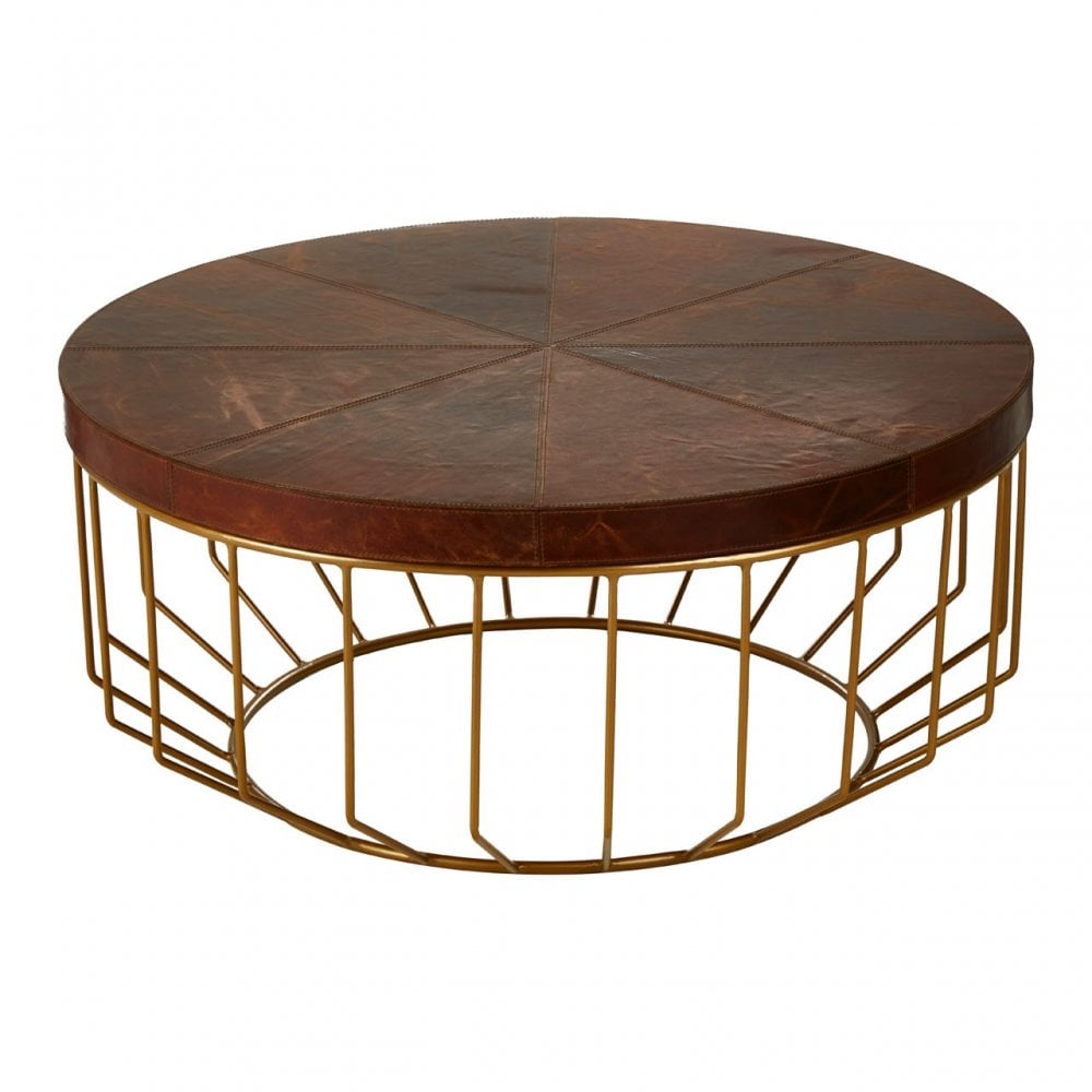 Kensington Townhouse Brown Round Coffee Table, Brown