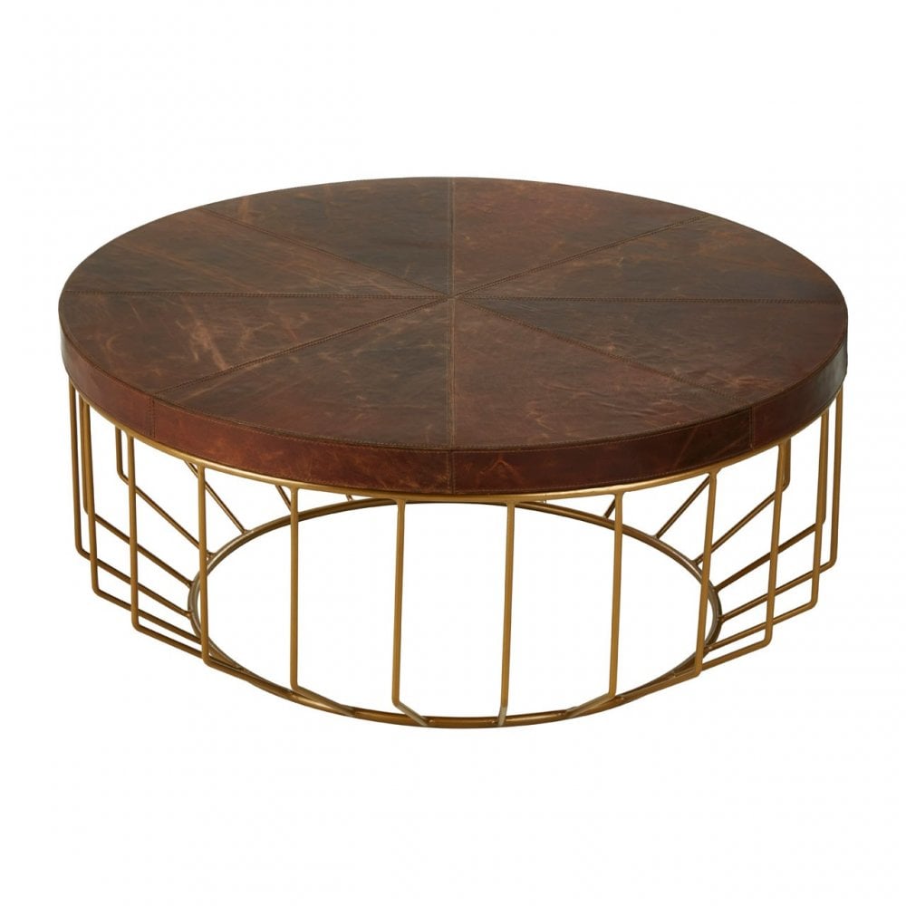 Kensington Townhouse Brown Round Coffee Table, Brown